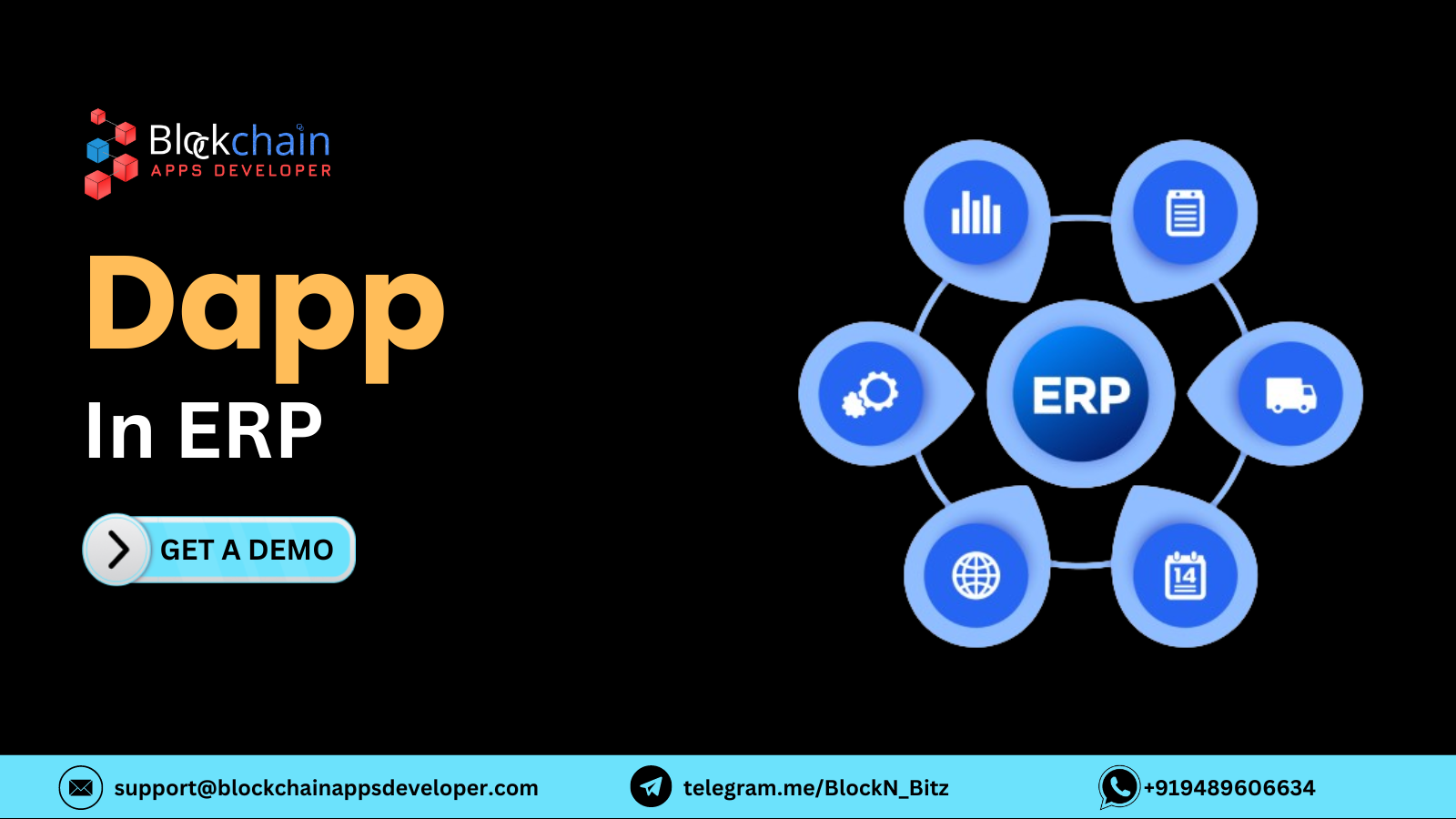 Dapp in ERP | Dapp in Enterprise Resource Planning | BlockchainAppsDeveloper